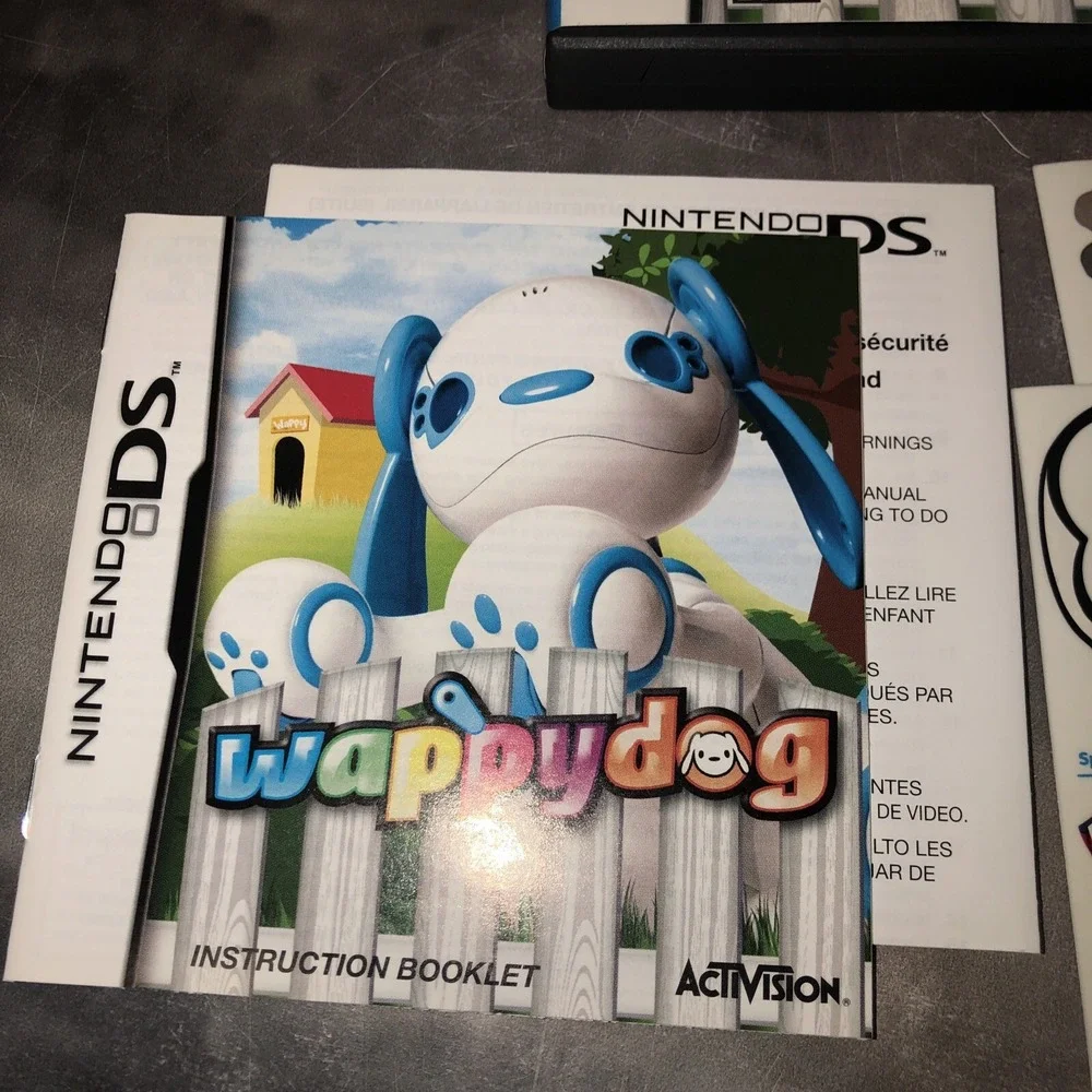 Nintendo DS‎ Game - Wappy Dog Not Included. Manual Included + Stickers